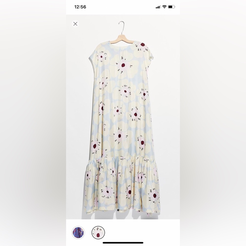 Free People Blossom Silk Maxi Dress XS